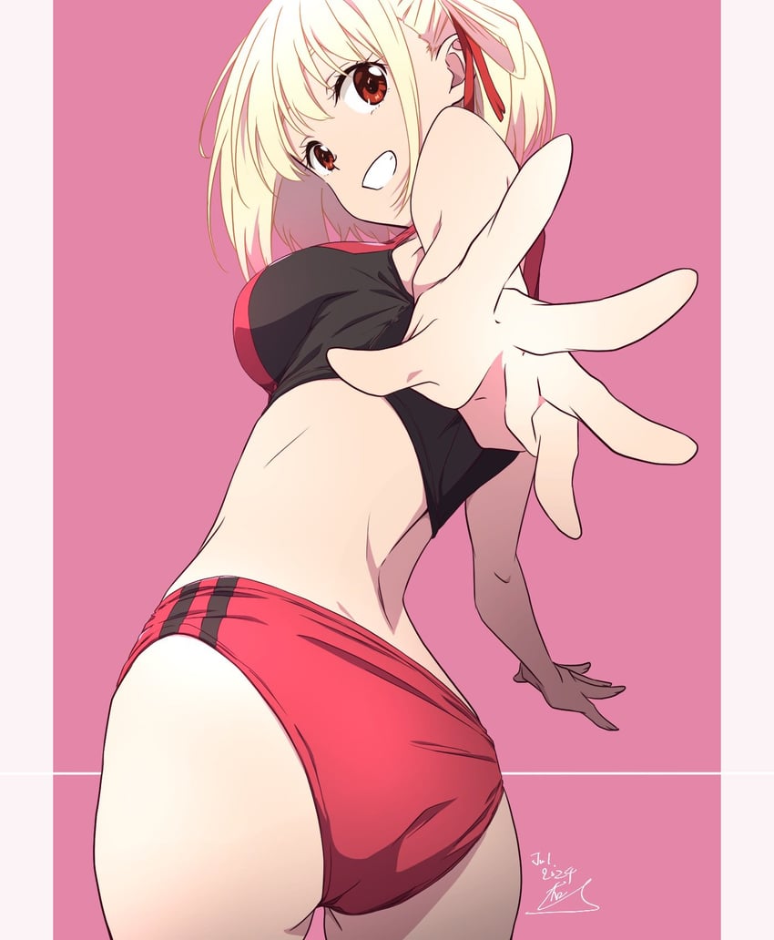 nishikigi chisato (lycoris recoil) drawn by nii_manabu