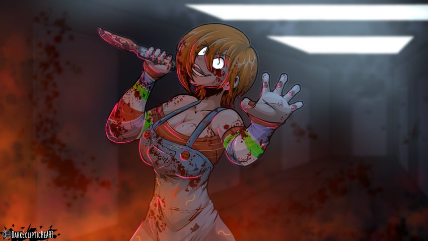 chucky (kotobukiya bishoujo and 2 more) drawn by darkeclipticheart