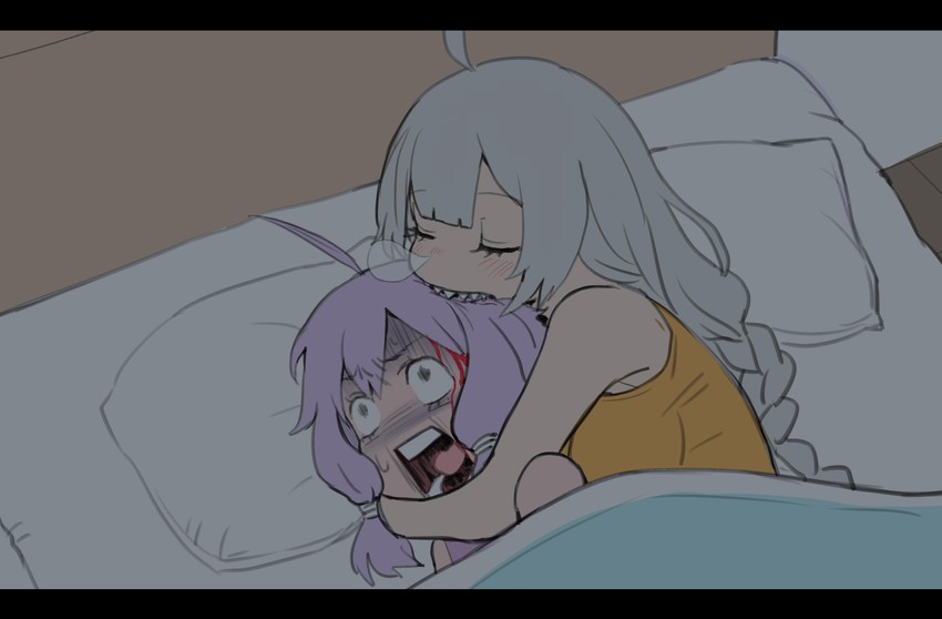 yuzuki yukari and kizuna akari (vocaloid and 1 more) drawn by mashima_jirou