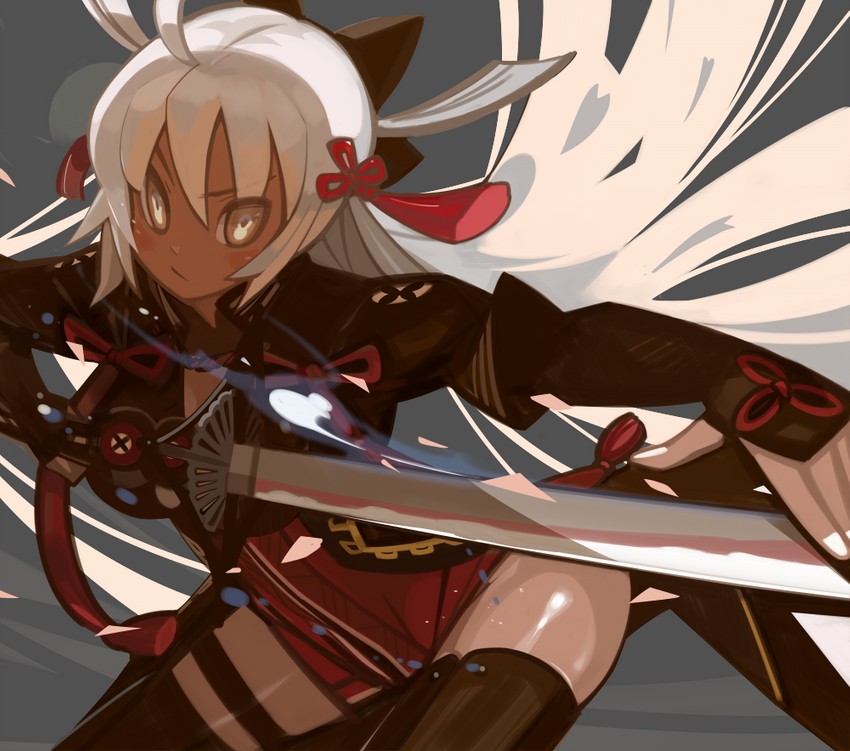 okita souji and okita souji alter (fate and 1 more) drawn by teke_(exploration)
