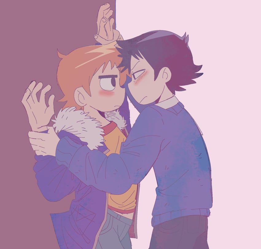 scott pilgrim and wallace wells (scott pilgrim and 1 more) drawn by eatbabies0
