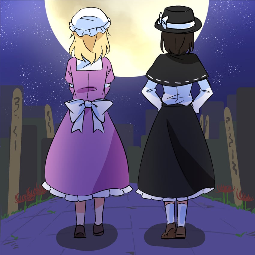 usami renko and maribel hearn (touhou and 1 more) drawn by yakousei_no_kame