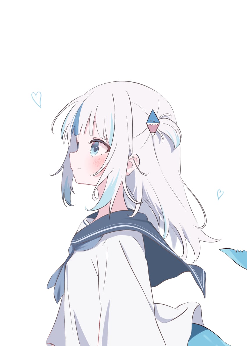gawr gura (hololive and 1 more) drawn by ryu160303