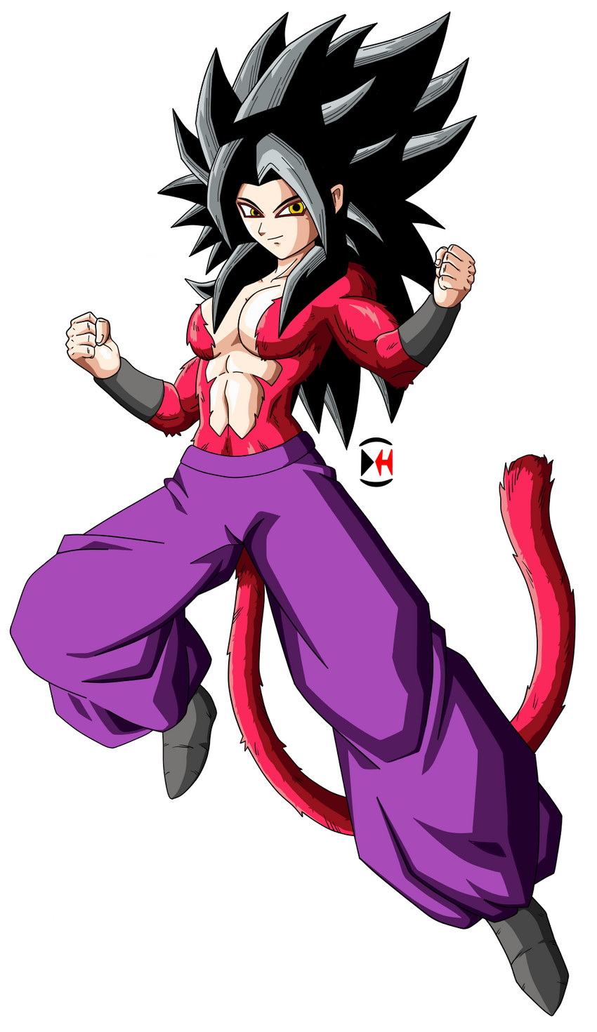 caulifla (dragon ball and 2 more) drawn by darkhameleon