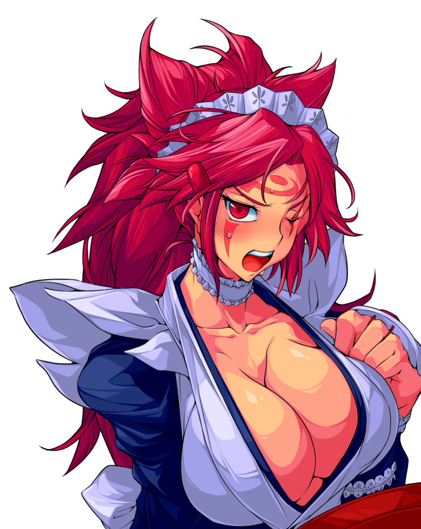 baiken and iroha (guilty gear and 1 more) drawn by yoshitsuki