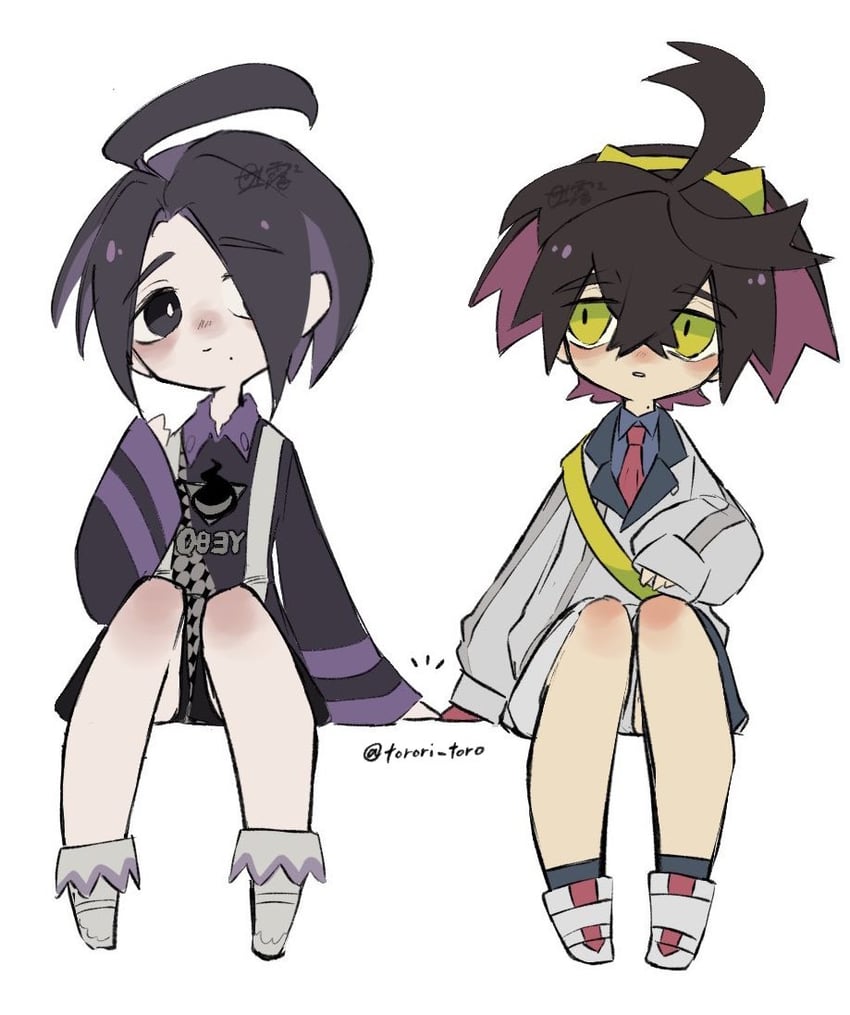 kieran and allister (pokemon and 2 more) drawn by torori_toro_(oimo_kenpi)