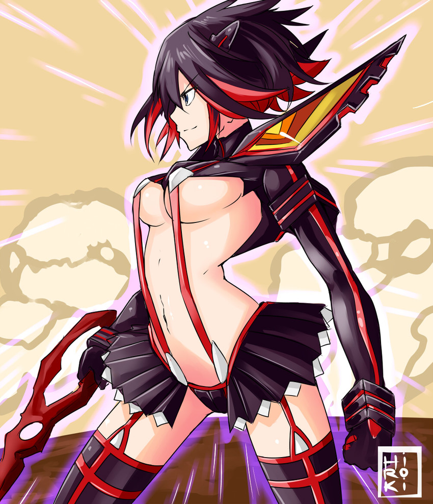 matoi ryuuko and senketsu (kill la kill) drawn by hiroki_(hirokiart)