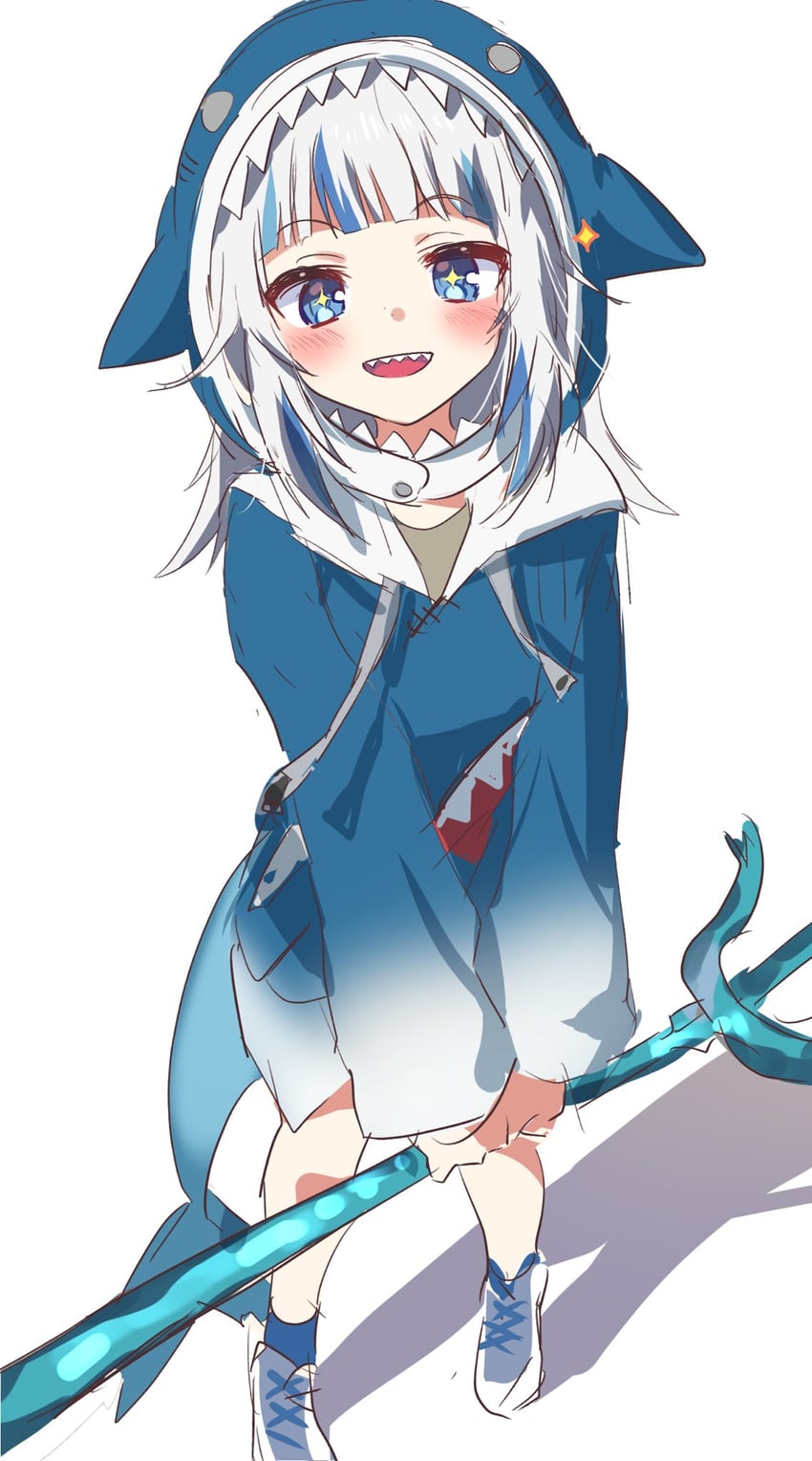 gawr gura (hololive and 1 more) drawn by kimuouoo