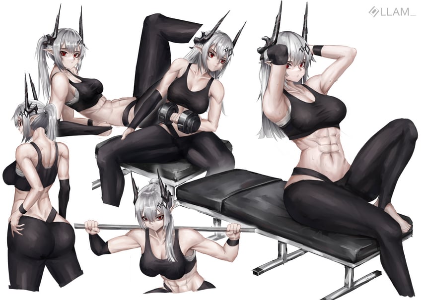 mudrock (arknights) drawn by kafu_(kafu6416)