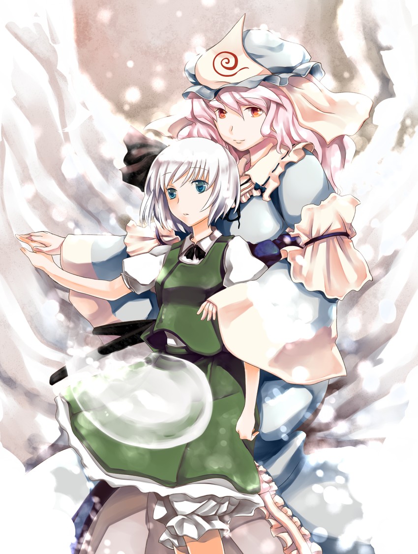 konpaku youmu and saigyouji yuyuko (touhou) drawn by atoki