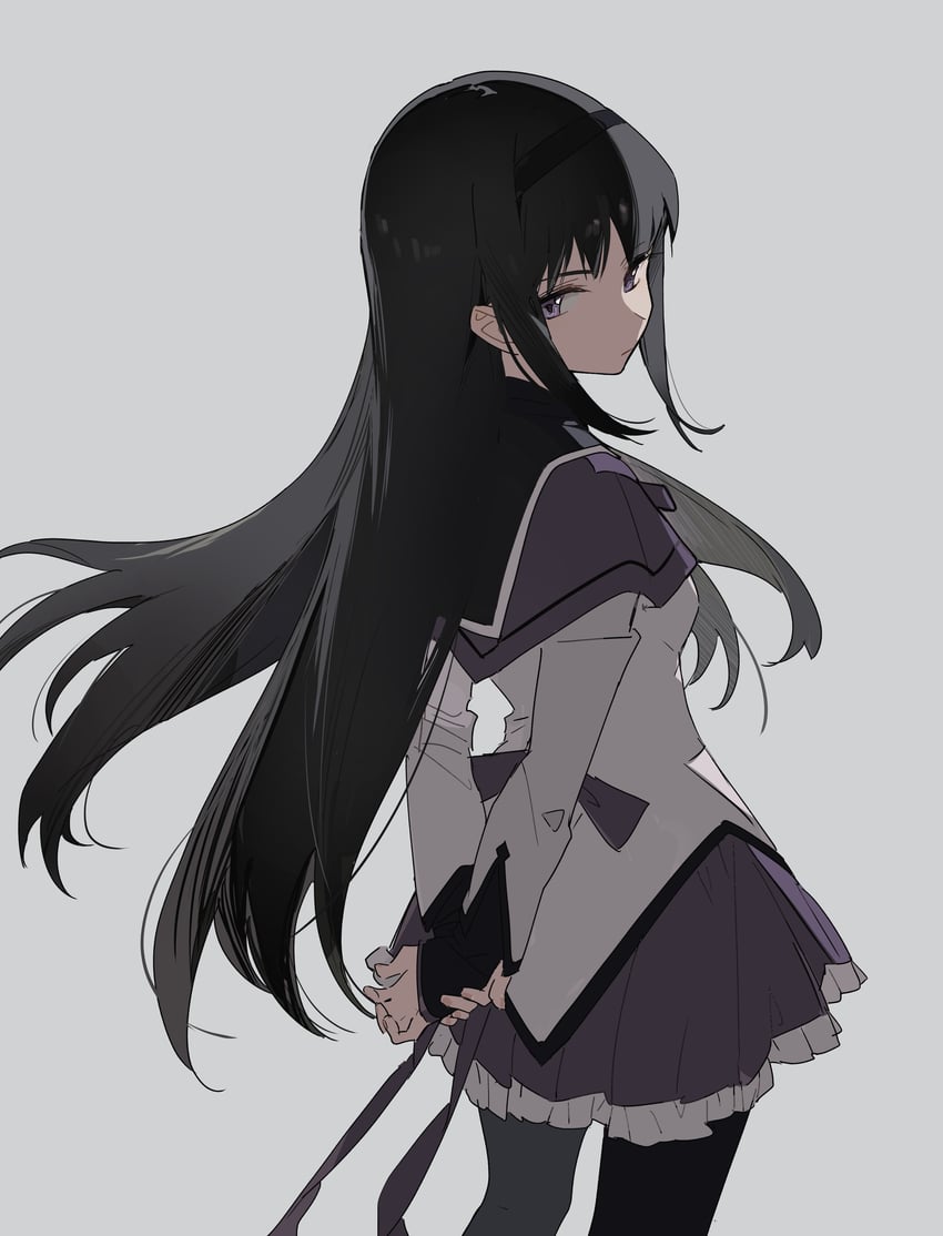 akemi homura (mahou shoujo madoka magica) drawn by zhibuji_loom