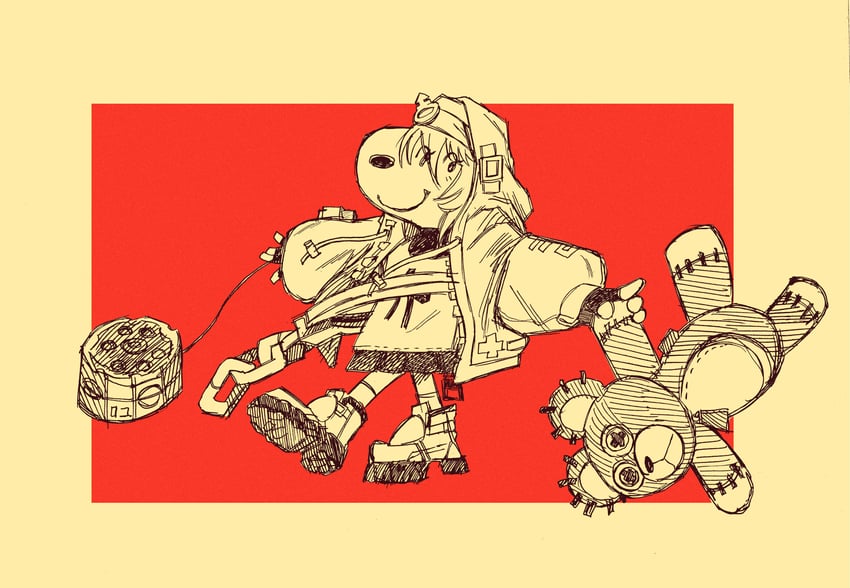 bridget and snoopy (guilty gear and 2 more) drawn by hotchickheaven