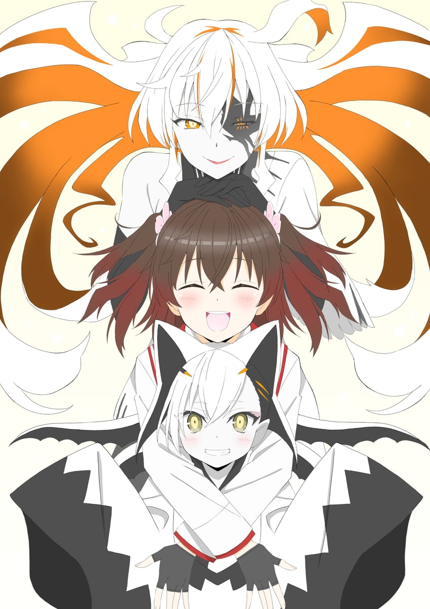 asakura mihono, kohime, and kanayamahime (toji no miko) drawn by kenji_ota