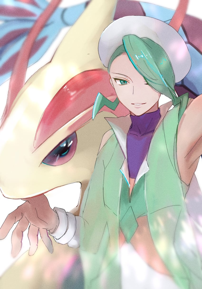 milotic and wallace (pokemon and 1 more) drawn by ringosan2329