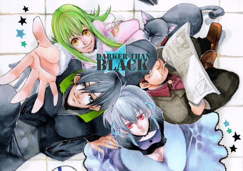 yin, hei, mao, amber, and huang (darker than black) drawn by noppo