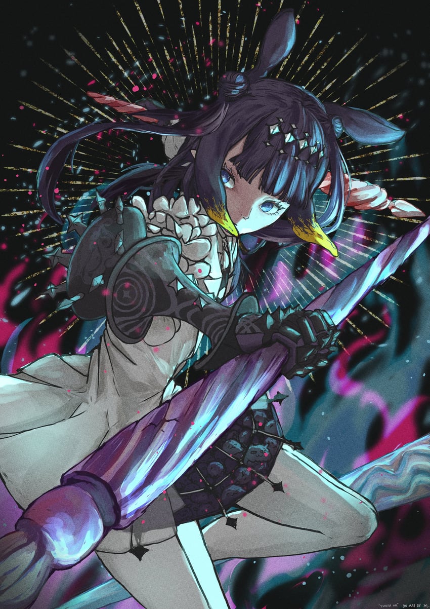 ninomae ina'nis (hololive and 1 more) drawn by kawa_018