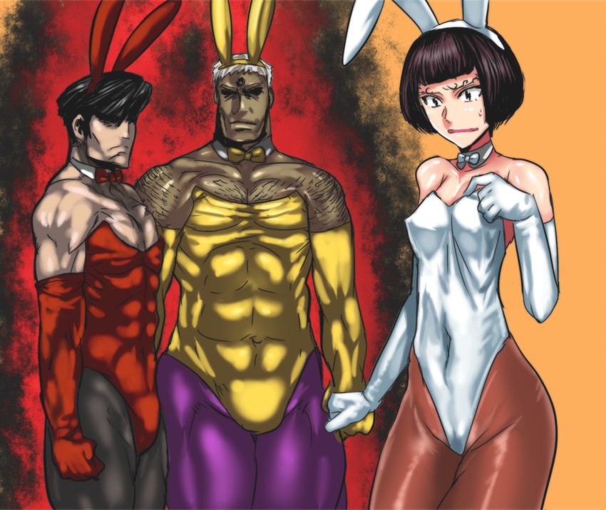 fujikido kenji, alias dictus, and takagi gandou (ninja slayer) drawn by warainaku