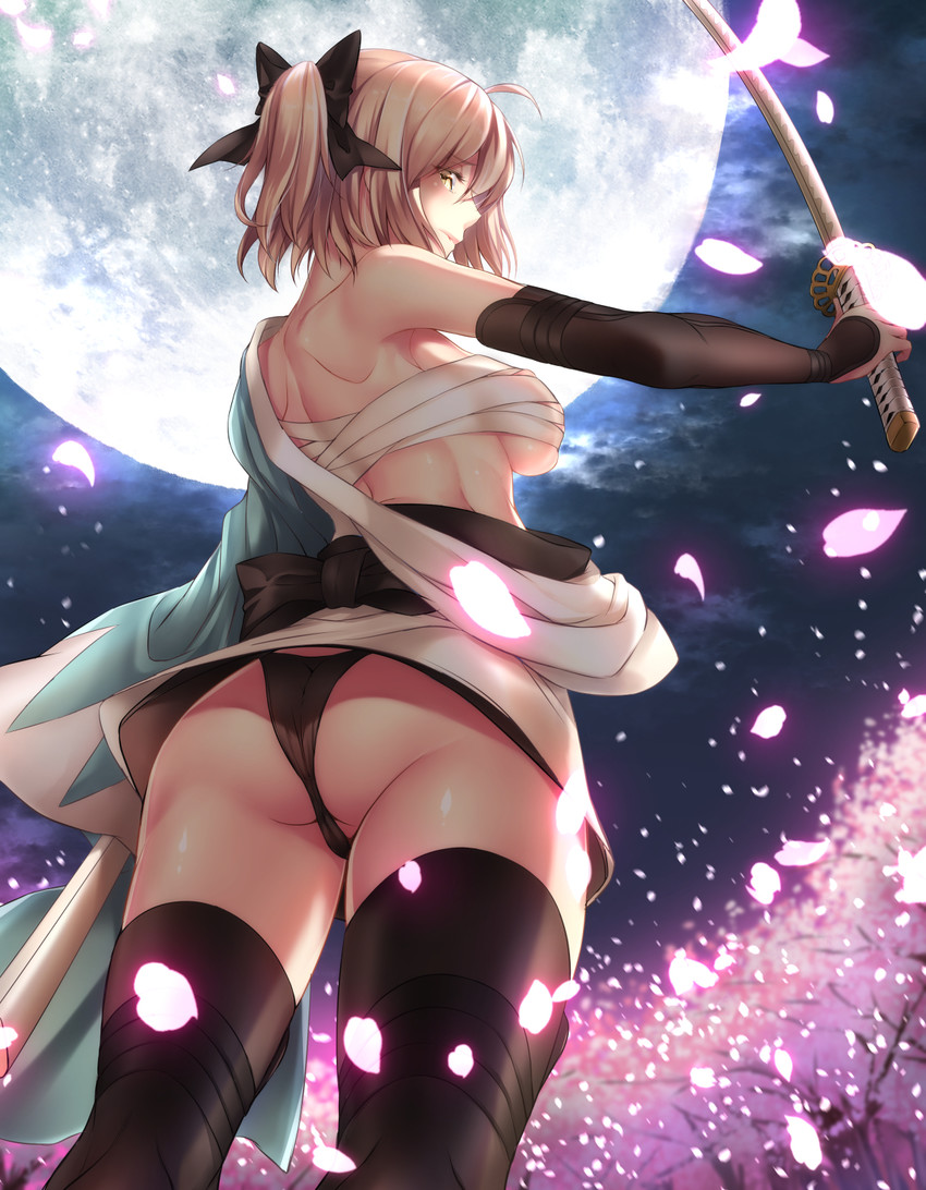 okita souji (fate and 1 more) drawn by hatori_mia