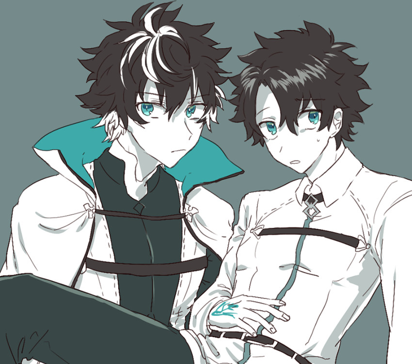 fujimaru ritsuka and charlemagne (fate and 4 more) drawn by kagariflame