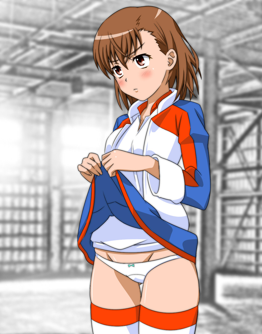 misaka mikoto and lessar (toaru majutsu no index and 1 more) drawn by mochi_mame