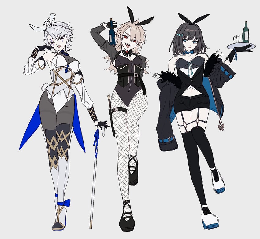 oberon, jekyll and hyde, james moriarty, and hyde (fate and 1 more) drawn by sumi_(gfgf_045)