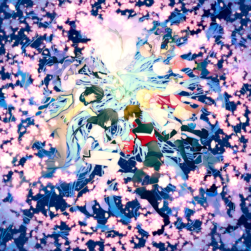 kohaku hearts, beryl benito, kor meteor, hisui hearts, lithia spodumene, and 2 more (tales of and 1 more) drawn by ritttz