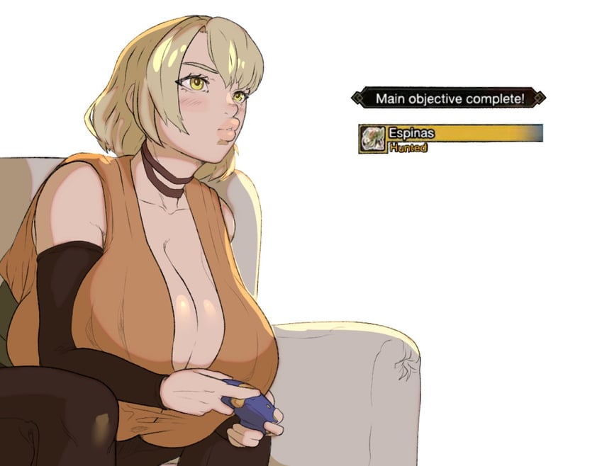 ashley graham and espinas (resident evil and 1 more) drawn by the_varking