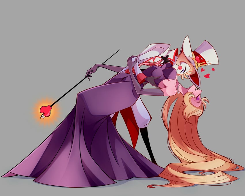 lucifer morningstar and lilith (hazbin hotel) drawn by chandllucky