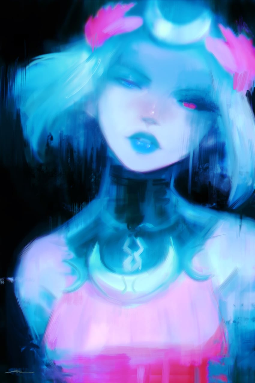 melinoe (hades and 1 more) drawn by alex_chow