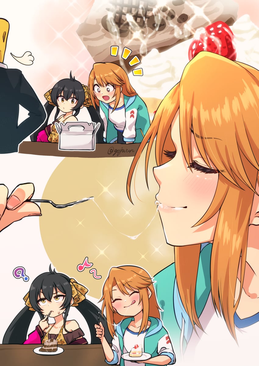 producer, p-head producer, yuuki haru, and matoba risa (idolmaster and 1 more) drawn by gojarun