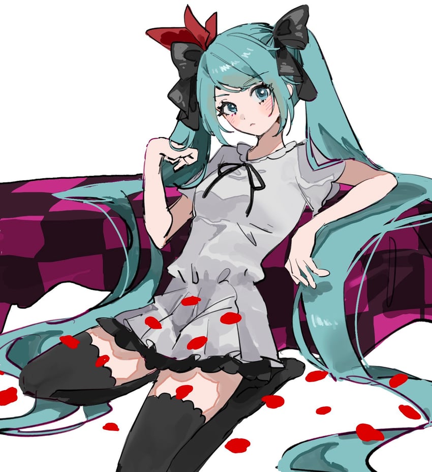 hatsune miku (vocaloid and 2 more) drawn by inu_totemo