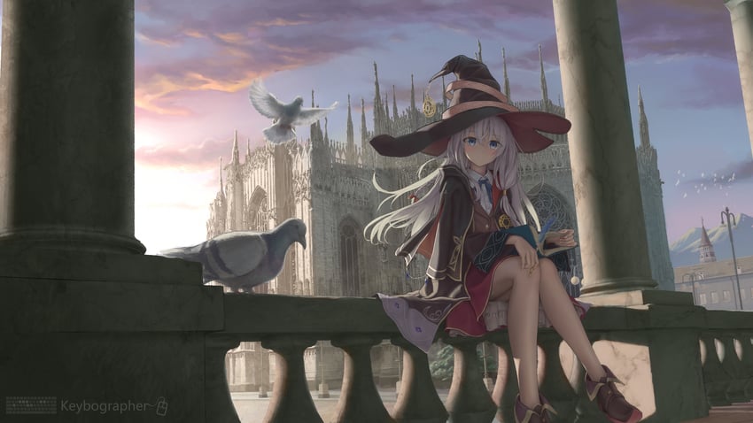 elaina (majo no tabitabi) drawn by ti_hai_diao_yu
