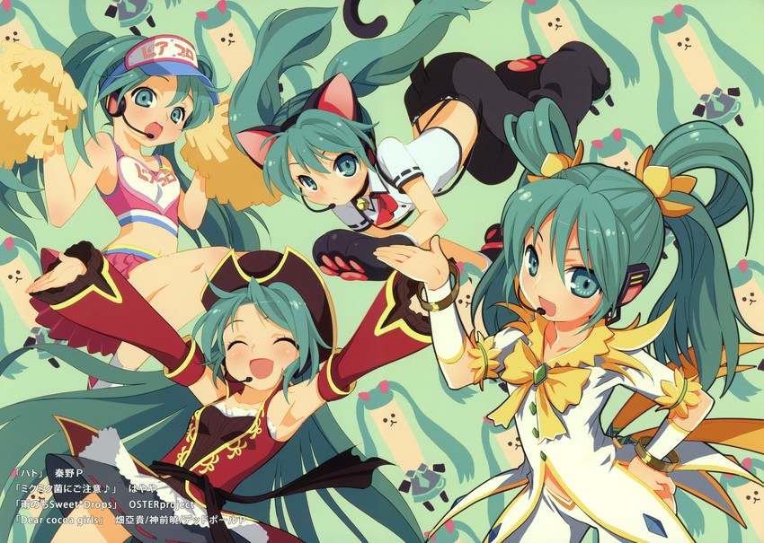 hatsune miku (vocaloid and 5 more) drawn by mao_yu