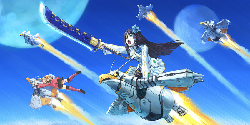 nagisa and emilia percival (phantasy star and 2 more) drawn by sig-el