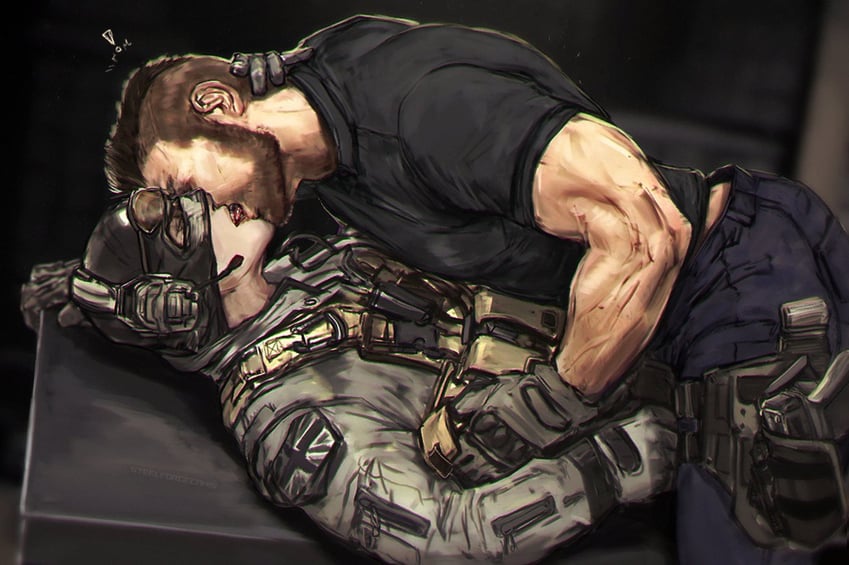 ghost, soap, and roach (call of duty and 1 more) drawn by areyouhun_(sleeplazycat)