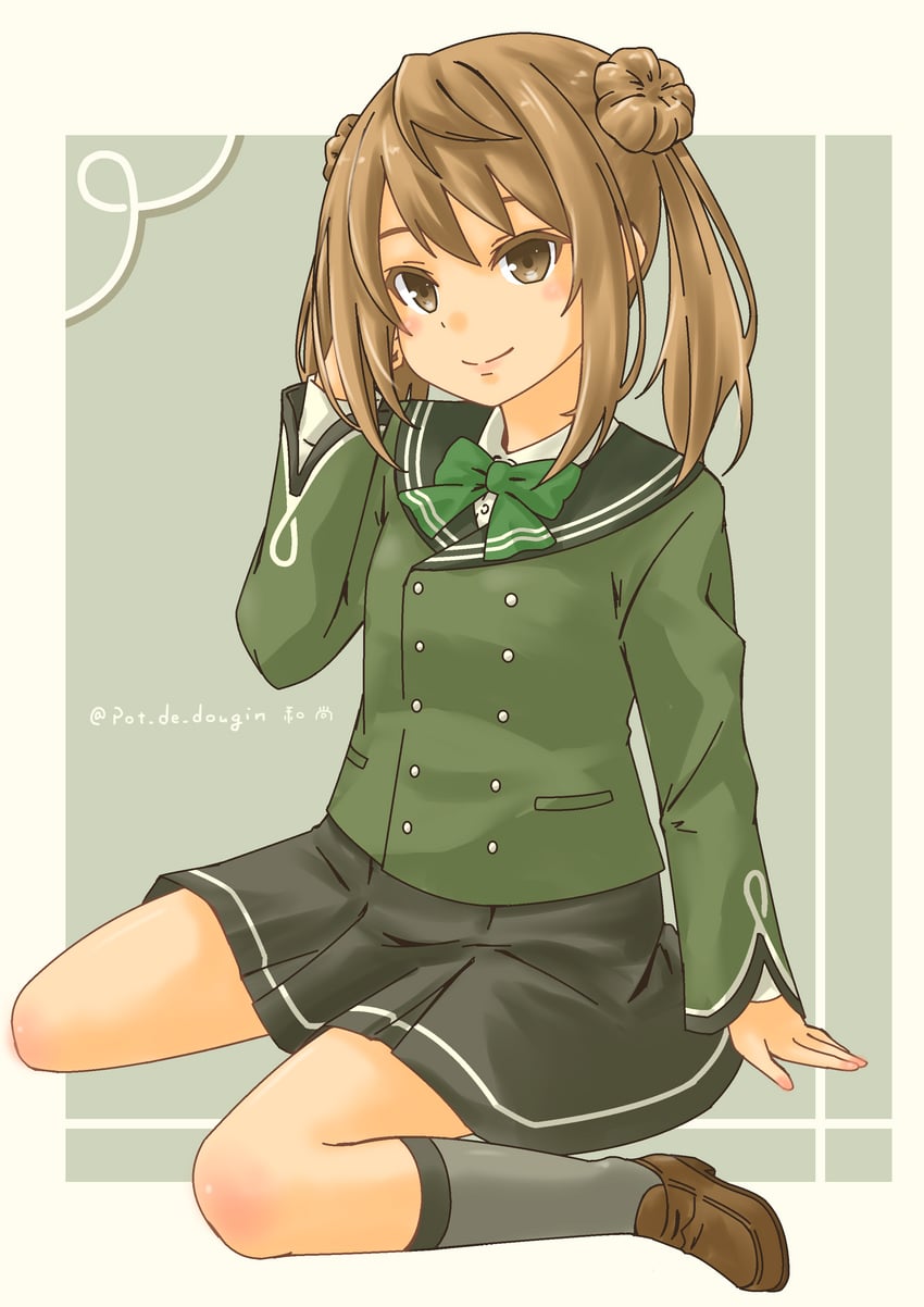 michishio and michishio kai ni (kantai collection) drawn by pot-de