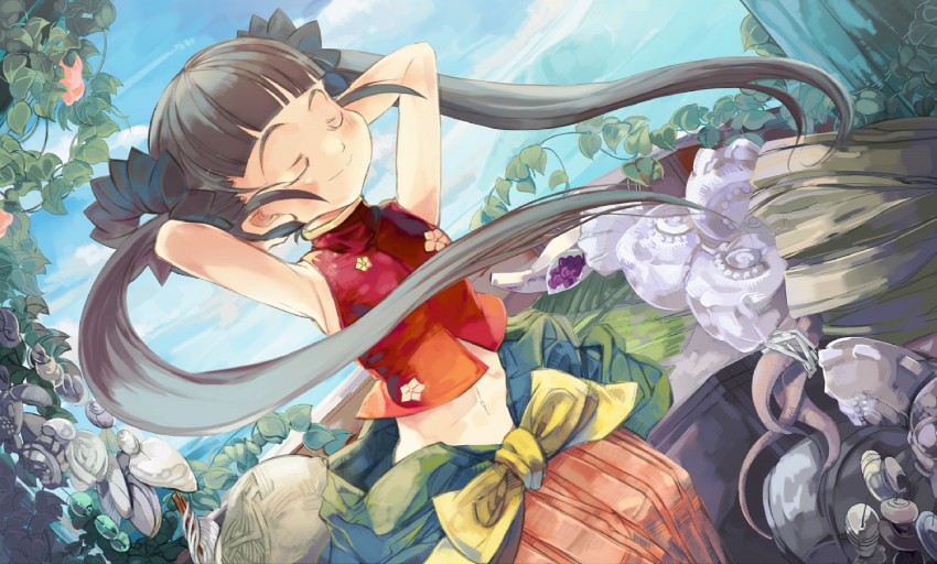 monk and monk 2 (sekaiju no meikyuu and 1 more) drawn by ginka_(tritrita)