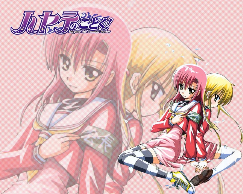 katsura hinagiku and sanzen'in nagi (hayate no gotoku!) drawn by hata_kenjirou