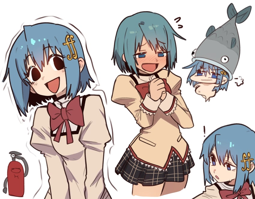 miki sayaka (mahou shoujo madoka magica) drawn by ebora