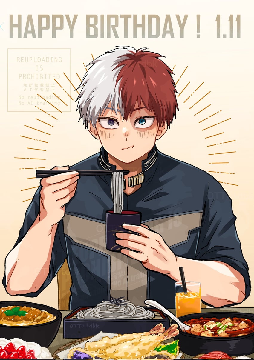todoroki shoto (boku no hero academia) drawn by ottotdbk