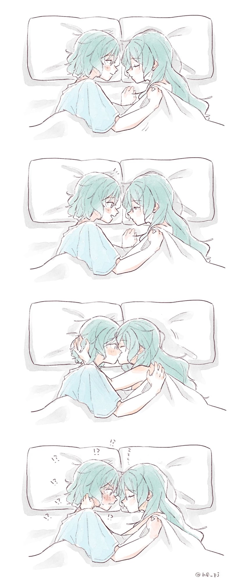 hikawa sayo and hikawa hina (bang dream!) drawn by mochigome_(h0_pj)