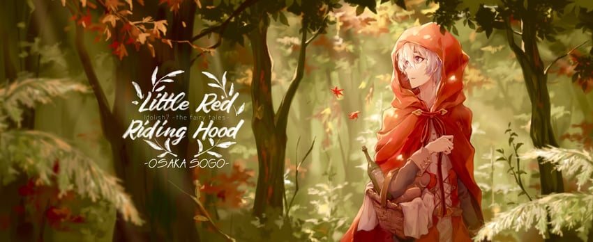 little red riding hood and osaka sougo (little red riding hood and 1 more) drawn by polora
