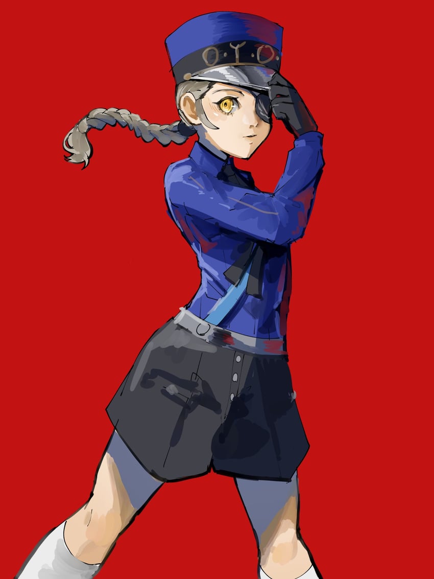justine (persona and 1 more) drawn by 4me3ba_niku
