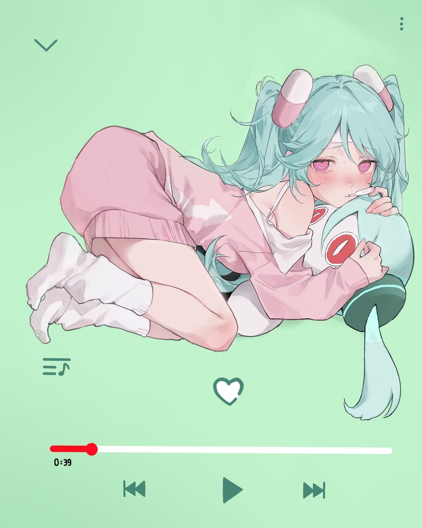 hatsune miku and aimaina (vocaloid and 2 more) drawn by mmmmmoill