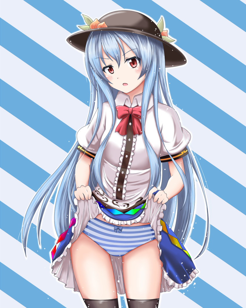 hinanawi tenshi (touhou) drawn by reimei_(r758120518)
