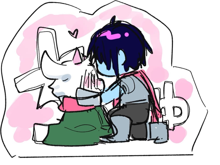 kris and ralsei (deltarune) drawn by yoshino_(q_sci)
