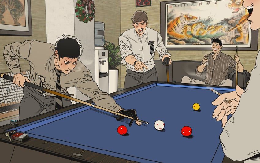 yang seungbae and detective lee (killing stalking) drawn by koogi