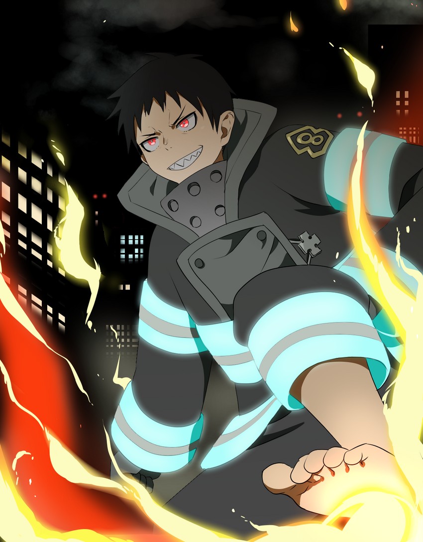 shinra kusakabe (en'en no shouboutai) drawn by kedama_(kedamaneko)