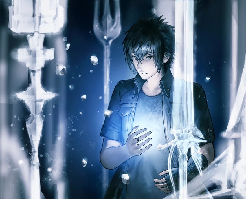 noctis lucis caelum (final fantasy and 1 more) drawn by asina71