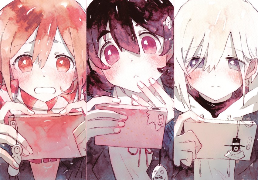 hitotsume-sama, tamago, momo, yukie, and akane (lotte and 1 more) drawn by neulbaram